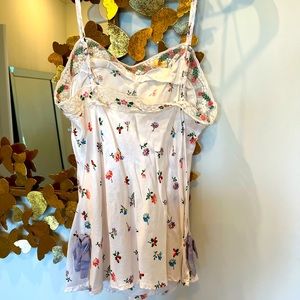 For Love and Lemons silk tank sleep shirt